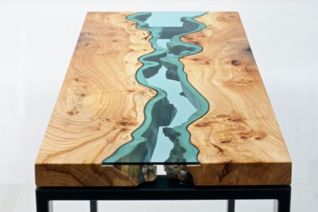 Реки и озера на столе