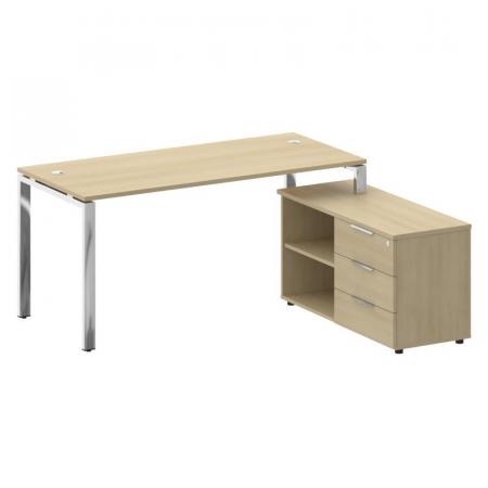 Стол руковод. с тумбой БГ.СРТ-4.7 (R) 1700*1520*750