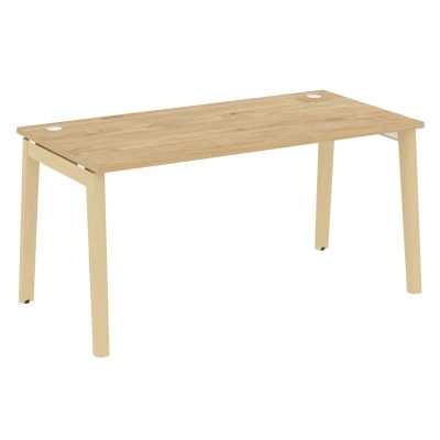 Onix Wood Стол письменный OW.SP-4.8 Тиквуд Светлый/Дуб Светлый/Металл Белый 1580*800*750