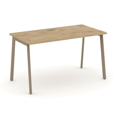 Estetica Стол рабочий ES.SP-3-LP Тиквуд Светлый/Металл Латте 1380*730*750