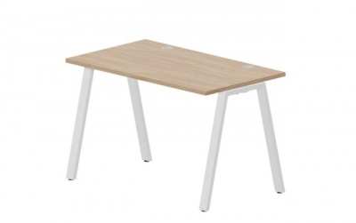 Стол 1180х680х750мм (2 громмета) ARNG127OWBL светлый дуб белый