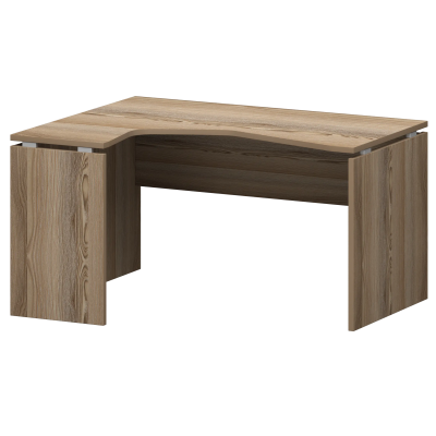 Стол эргономичный левый НТ-040.ЛВ Дуб сафари 1400x1100x750 Аргентум