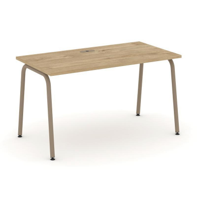 Estetica Стол рабочий ES.SP-3-LK Тиквуд Светлый/Металл Латте 1380*730*750