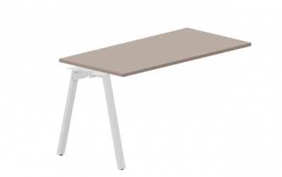 Стол 1380х680х750мм - приставной элемент ARNPS147TRBL тортора белый