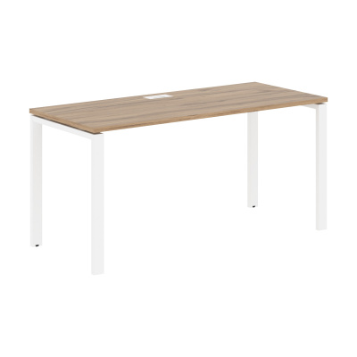Стол прямой EUST 1567 Дуб Денвер светлый/Белый 1560х670х750 EDIS