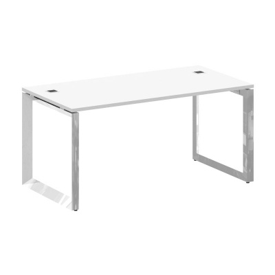 Onix Direct Lux Стол руководителя О-обр. м/к M-O.MO-SRR-4.8 Белый Бриллиант/Нержавеющая Сталь/Хром 1