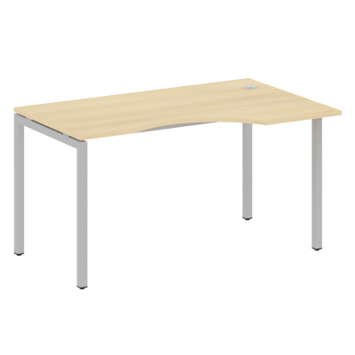 Metal System Quattro Стол криволинейный правый на П-образном м/к 40БП.СА-2 (R) Акация Лорка/Металл С