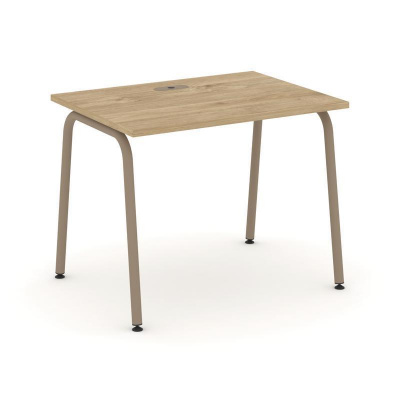 Estetica Стол рабочий ES.SP-1-LK Тиквуд Светлый/Металл Латте 980*730*750
