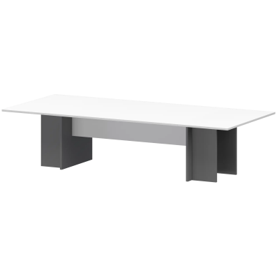 Стол переговорный Тип1 СМСП25-10.123 Графит/Белый 2200x1236x750 Смарт