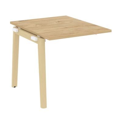 Onix Wood Прох. наб. эл. переговорного стола OW.NPRG-0 Тиквуд Светлый/Дуб Светлый/Металл Белый 780*9