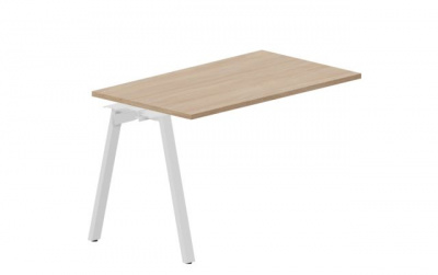 Стол 1180х680х750мм - приставной элемент ARNPS127OWBL светлый дуб белый