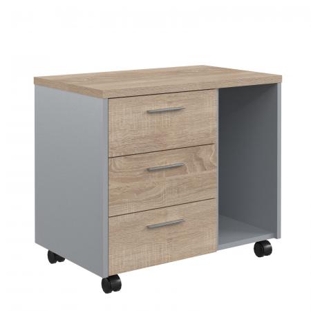 Тумба подкатная с отделением д/СБ  OLC-3D.A 733х450х625