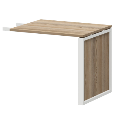 Конференц-приставка НТМ-709 Дуб сафари/Белый 900x730x750 Аргентум-М