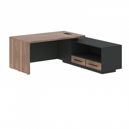 Стол руководителя с тумбой VRCT 1919(R) 1900х1900х750