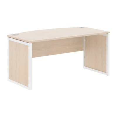 Стол руководителя XQPET 169 Бук Тиара/Белый 1600х867х750 XTEN-QP