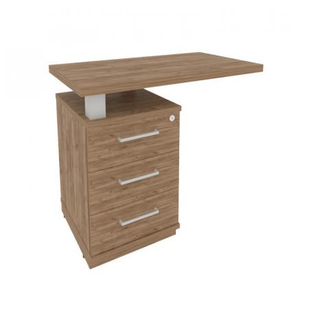 Тумба приставная с топом левая KTP-1 (L) 900*500*765