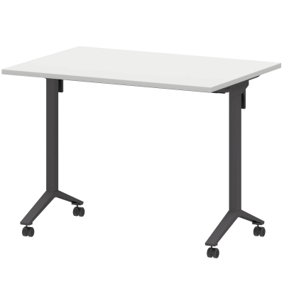 Стол мобильный складной МБ22-100.70 Белый/Антрацит 1000x700x750 Моби