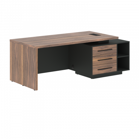 Стол руководителя с тумбой VRCT 2190(R) 2100х900х750