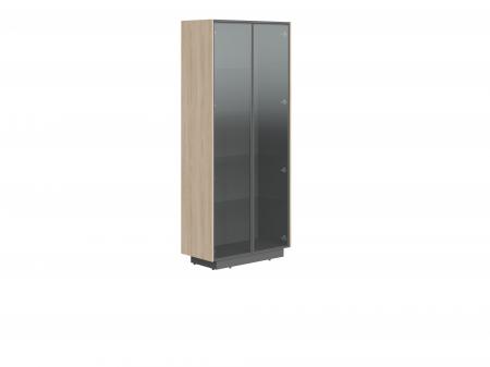 Шкаф шир. выс. со стеклянными дверями в раме СФ-574304 900х430х2100