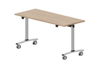 Стол 1400х600х72.50мм CODIM146OWAL светлый дуб алюминий