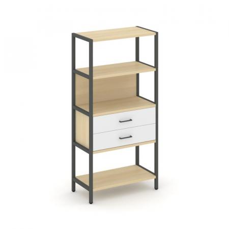 Shelf System Односекционный стеллаж четырехярусный с ящиками SN.STM-412