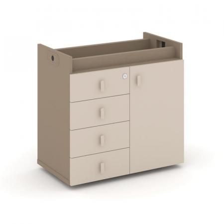 Estetica Тумба опорная-фасад+ящики ES.TON-2 750*406*725