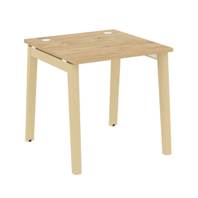 Onix Wood Стол письменный OW.SP-0.8 Тиквуд Светлый/Дуб Светлый/Металл Белый 780*800*750