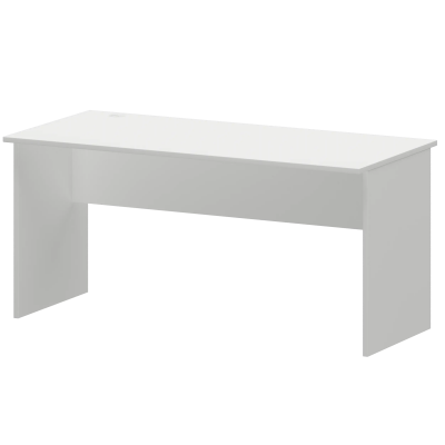 Стол с кабель каналом слева А-004.К.ЛВ Белый 1600x730x760 Арго