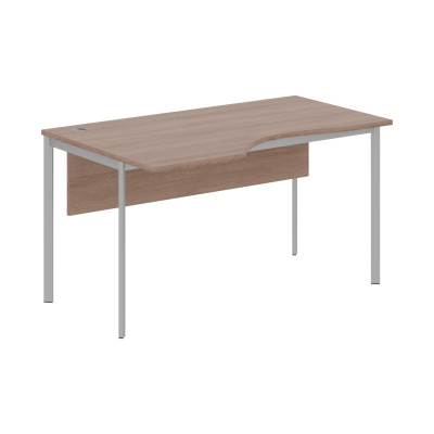 Стол эргономичный СА-2SD(L) Ясень Шимо/Алюминий 1400х900х755. IMAGO-S