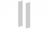 Комплект боковых отделочных панелей для шкафа высотой 80 см. U2PA195