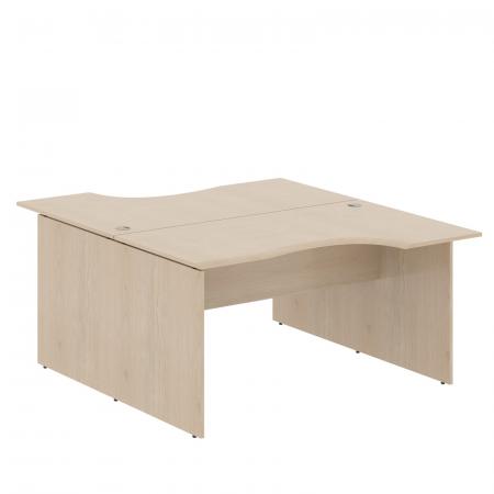 Стол 2-х местный эргономичный W2CET 149.1 1400х1806х750