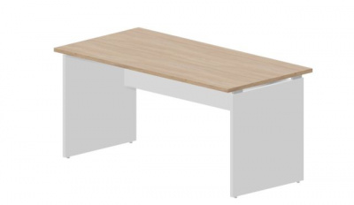 Стол 1580х780х750мм DMNS168OWBL светлый дуб белый