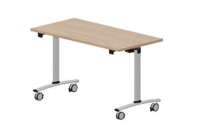 Стол 1200х600х72.50мм CODIM126OWAL светлый дуб алюминий