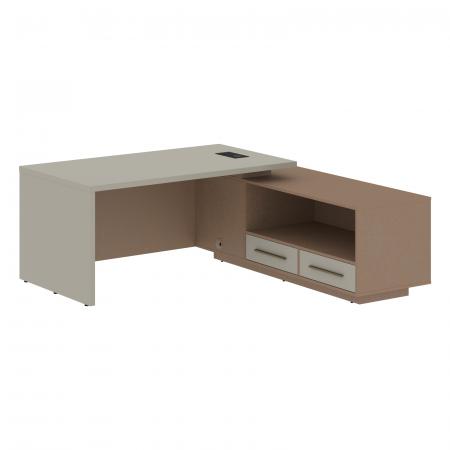 Стол руководителя с тумбой VCT 1919(R) 1900х1900х750