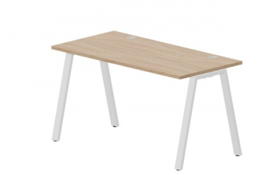 Стол 1380х680х750мм (2 громмета) ARNG147OWBL светлый дуб белый