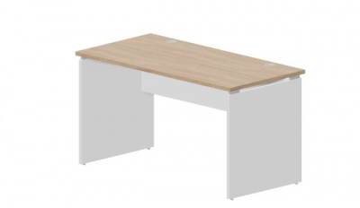Стол 1380х680х750мм (2 громмета) DMNG147OWBL светлый дуб белый