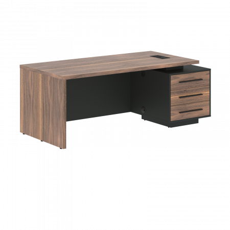 Стол руководителя с тумбой VRCT 2090(R) 2000х900х750