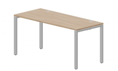 Стол 1580х680х750мм (2 громмета) STNG167OWAL светлый дуб алюминий