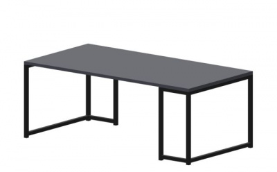 Стол прямоугольный 1200х600х450мм LKCT1206ANNR антрацит черный