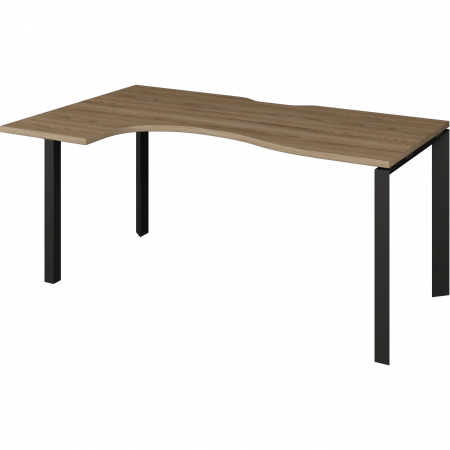 Стол эргономичный левый на металлокаркасе НТМП.П-040.ЛВ 1400x1000x750