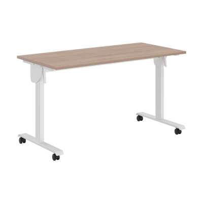 Стол складной CST 1365 Ясень Шимо/Белый 1350х650х750 IMAGO MOBILE LITE