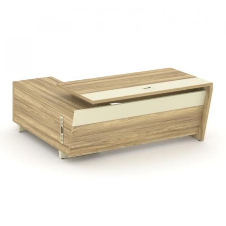 Стол руководителя с тумбой COR.SRT-18 (R) 1800*1800*750