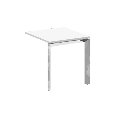 Onix Direct Lux Брифинг-приставка П-обр. м/к M-O.MP-BR-7 Белый Бриллиант/Нержавеющая Сталь/Хром 780*