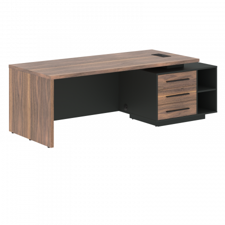 Стол руководителя с тумбой VRCT 2390(R) 2300х900х750