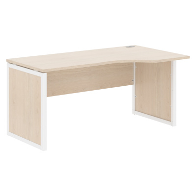 Стол эргономичный XQPCET 169(R) Бук Тиара/Белый 1600х900х750 XTEN-QP