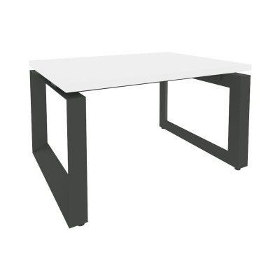 Onix Direct Стол журнальный на О-образном м/к O.MO-SJ-1 Белый Бриллиант/Металл Антрацит 780*600*450