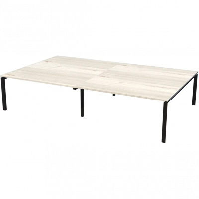 Стол на металлокаркасе НТМП.П-140.11.2 Сосна винтер/Антрацит 2800x1100x750 Аргентум-МП