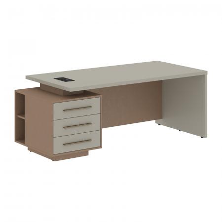 Стол руководителя с тумбой VCT 2090(L) 2000х900х750