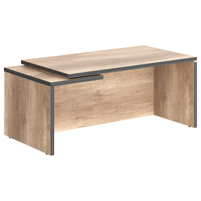 Стол руководителя TCT 189(L) дуб Каньон 1800х900х750 TORR