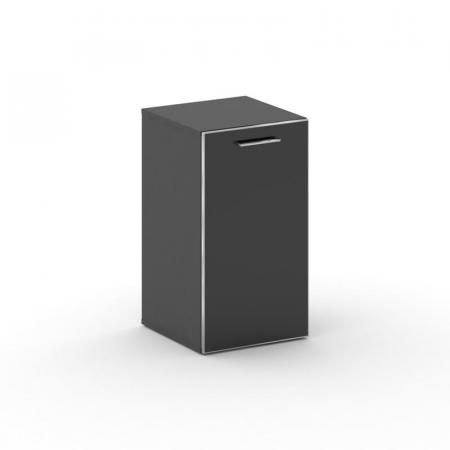 Шкаф узкий низкий CR.SU-302 (L) black 450*460*807